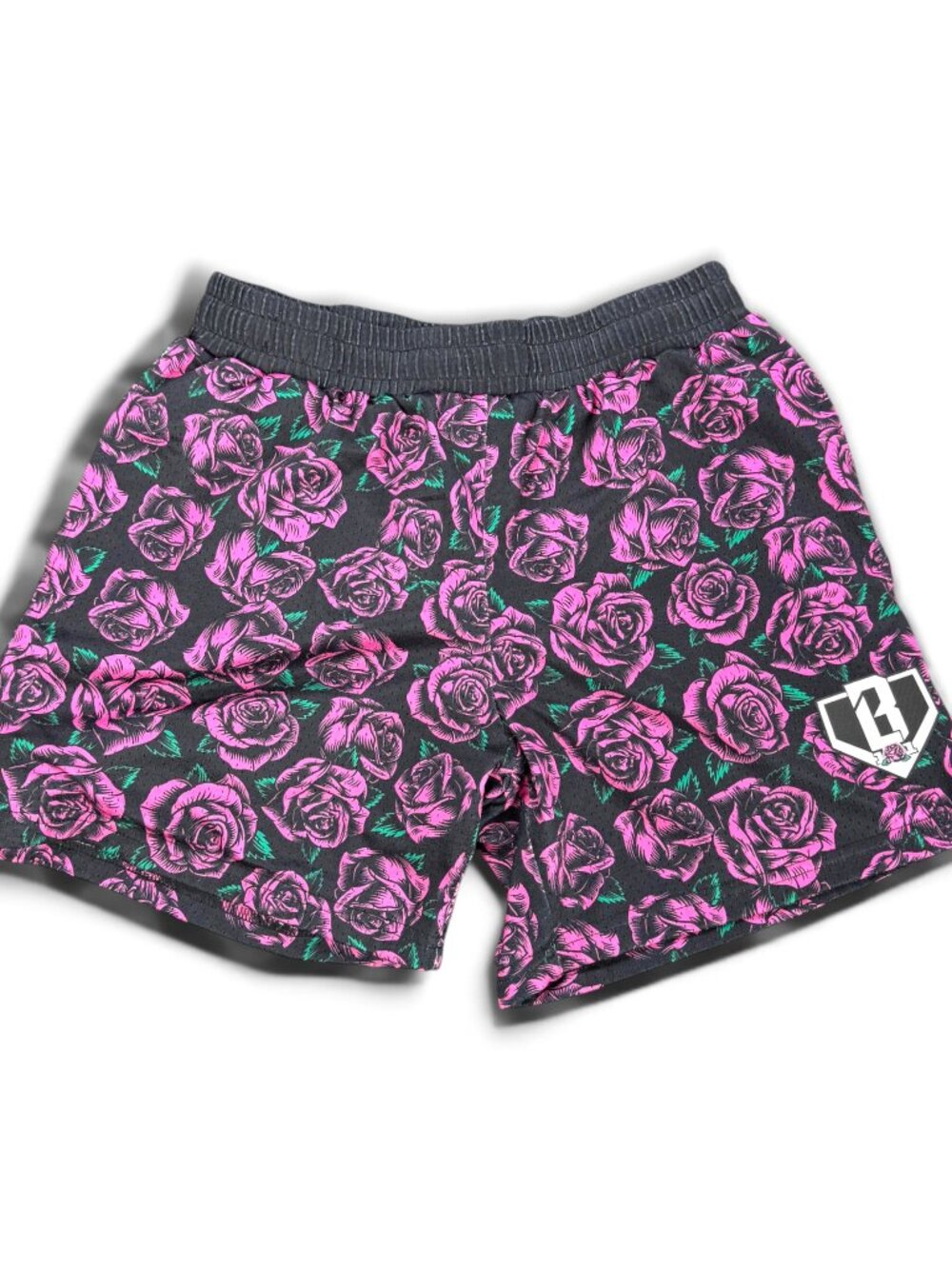 Baseball Lifestyle 101 Mesh Shorts Black Pink Rose Mother’s Day Addition Small
